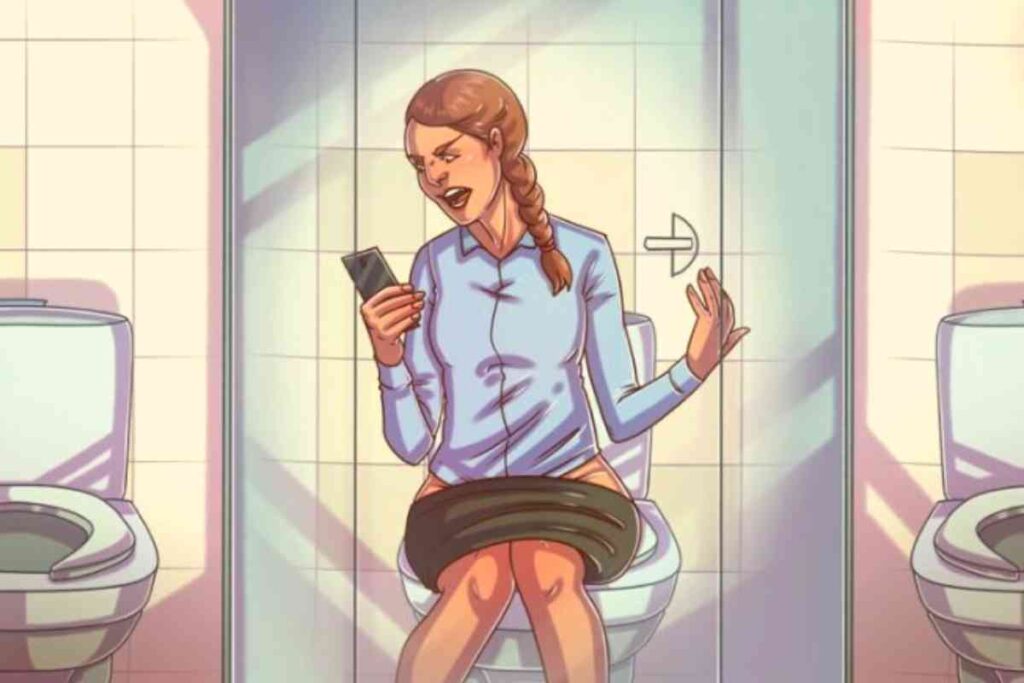 Using Phones On The Toilet